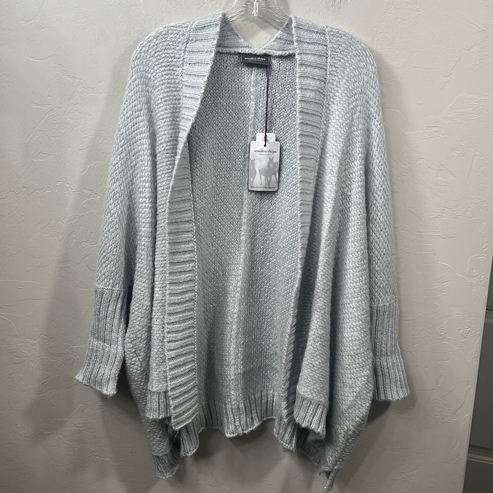 Wooden Ships Margo kimono barely gray size M/L.NWT